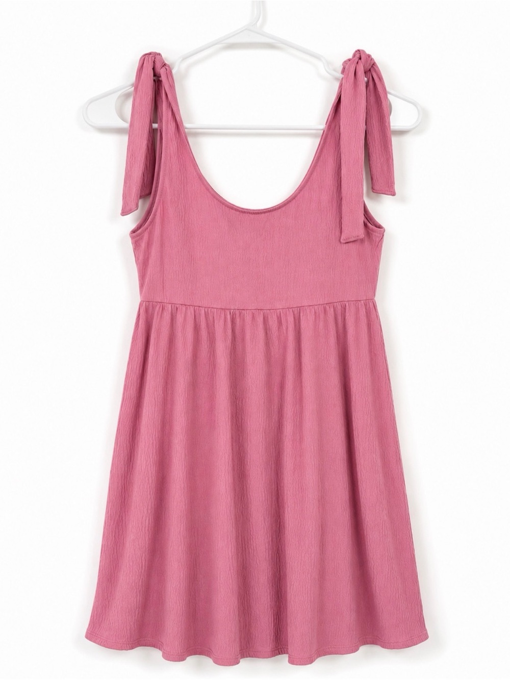 wild fable Pink Textured Knit mini dress or top sundress cottagecore woman Med